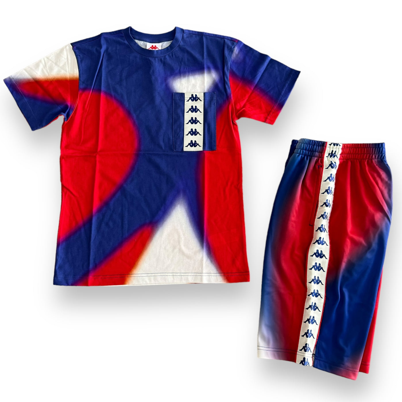 Outfit Kappa Graphik Blu/Rosso