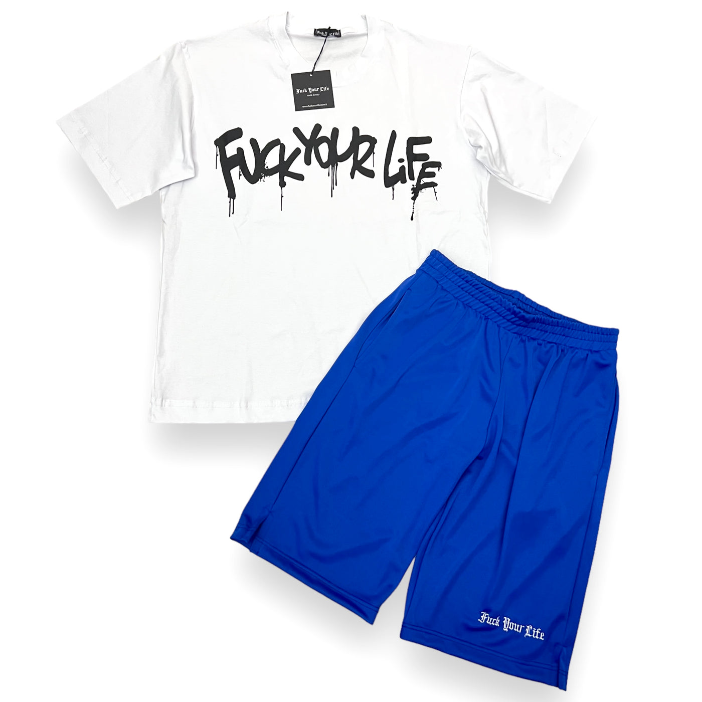 Outfit FuckYourLife London Bianco/Royal