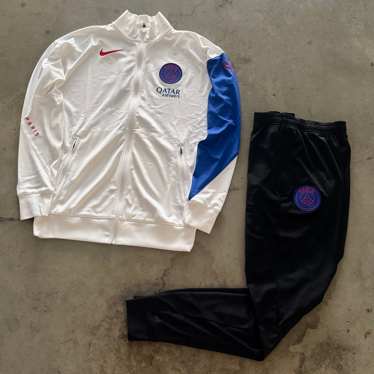 Tuta Nike PSG Dri-Fit Bianco/Nero