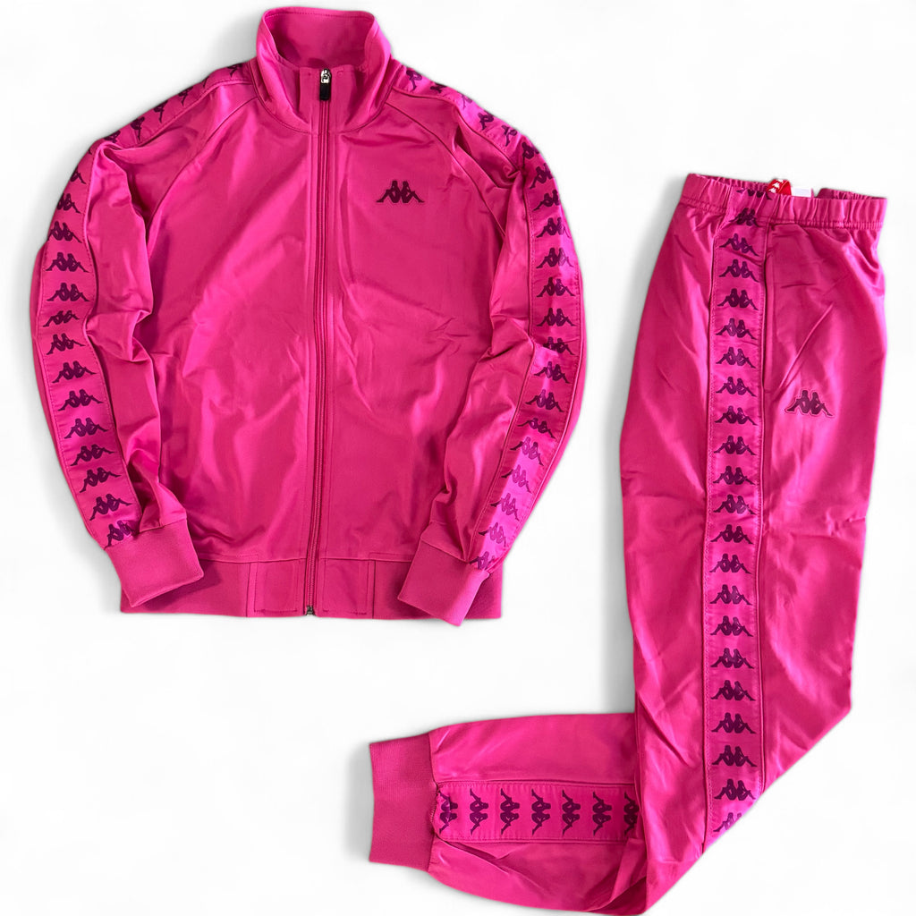 Pink Tuta Kappa Classica Tuta Kappa Fucsia Tuta KAPPA WHITE-FUCSIA