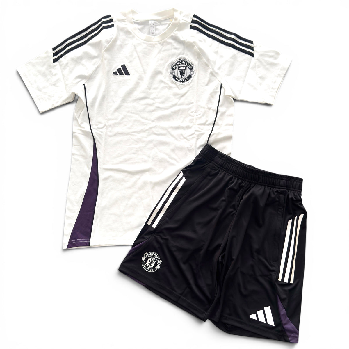 Outfit Adidas Manchester United Bianco/Nero