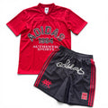 Outfit Adidas Rosso in Rete