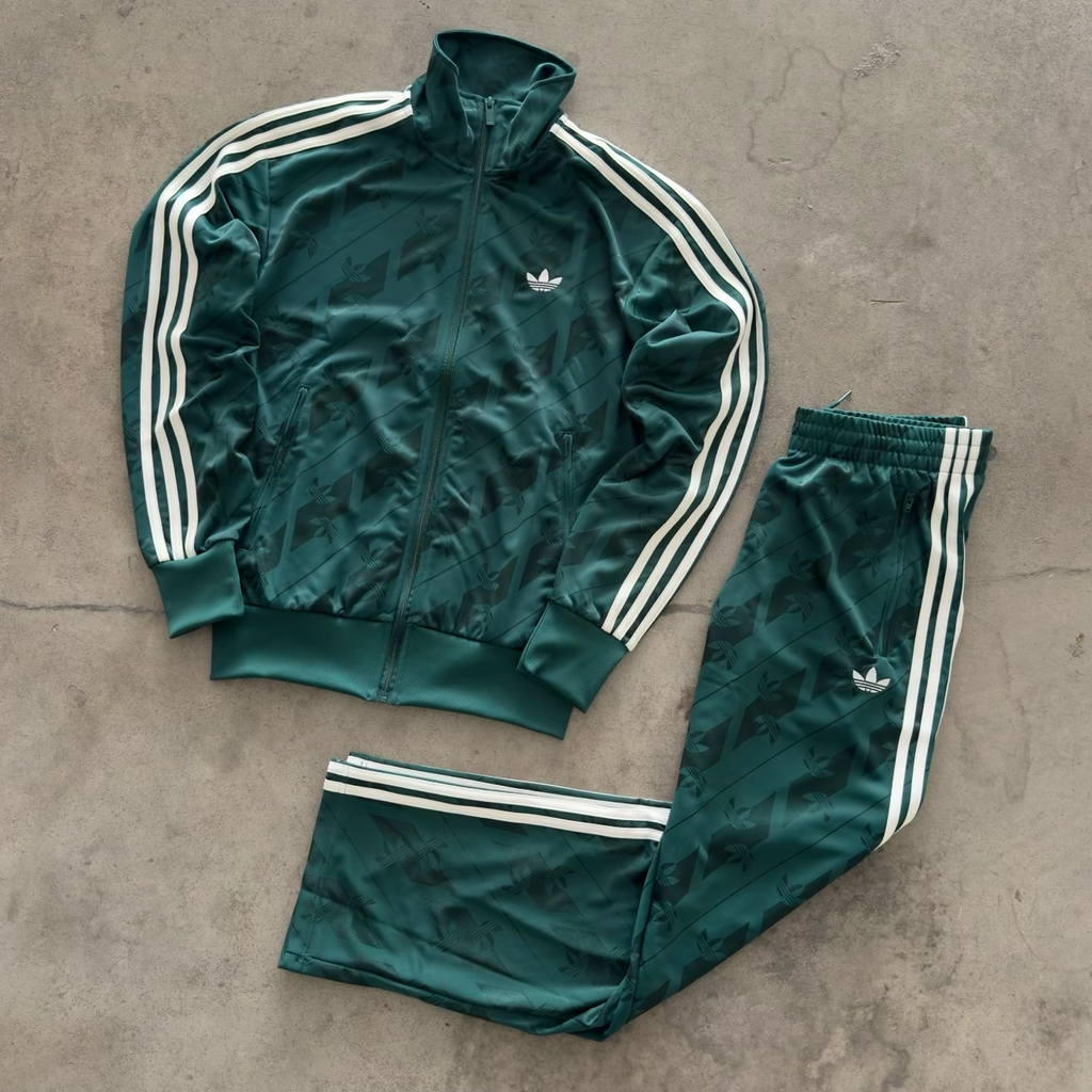 Tuta Adidas Monogram Verde Scuro