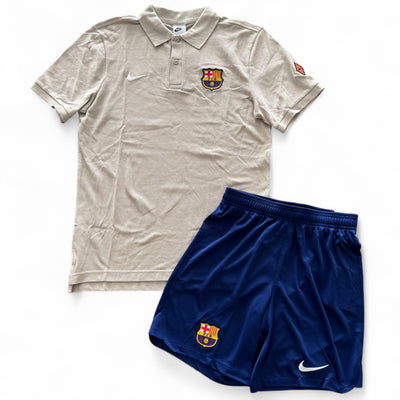 Outfit Nike Barcellona Polo Beige