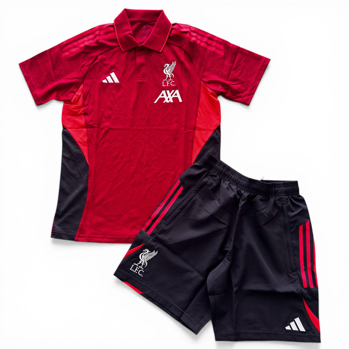 Outfit Adidas Liverpool Polo Rosso
