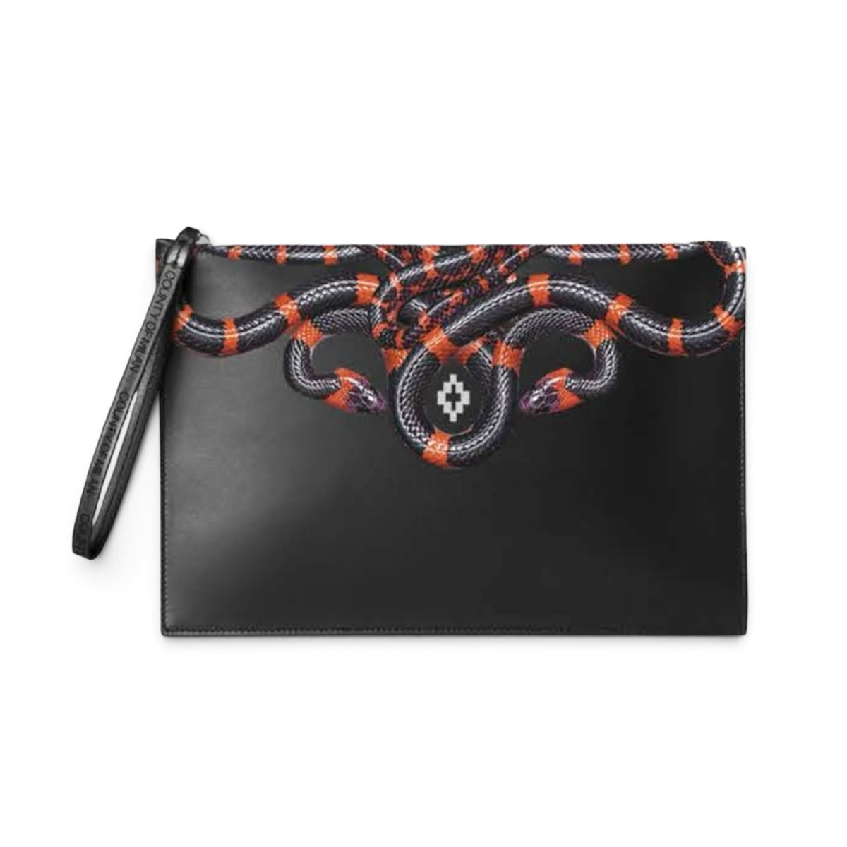 Pochette Marcelo Burlon Nero/Rosso Snake 011
