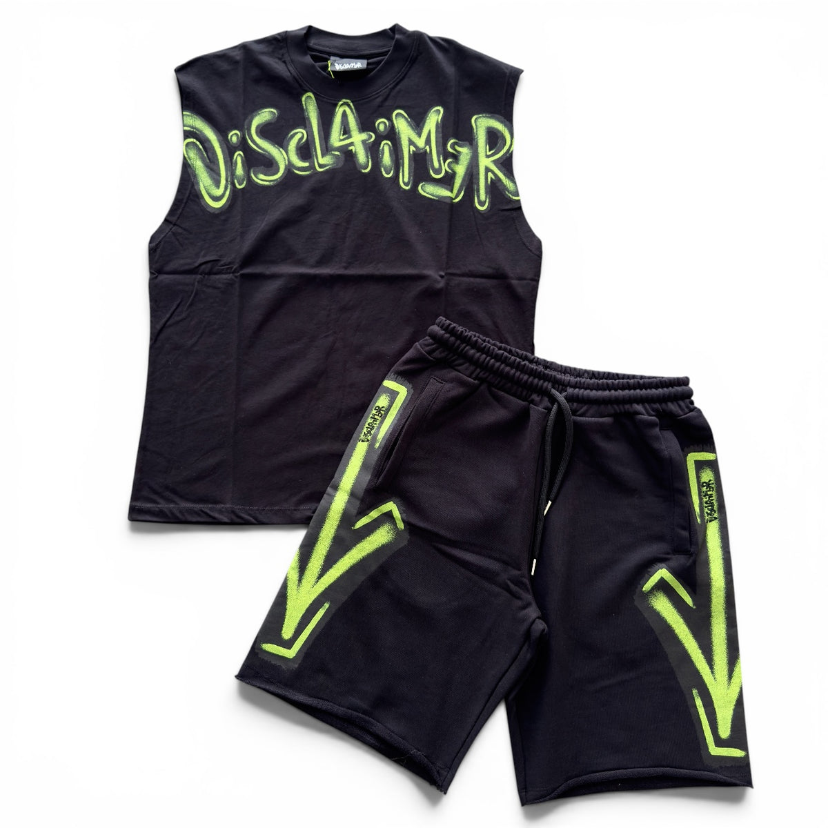 Outfit Disclaimer Smanicato Nero/Giallo 2026