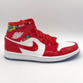 Air Jordan 1 Mid Barcelona Sweater Red Patent