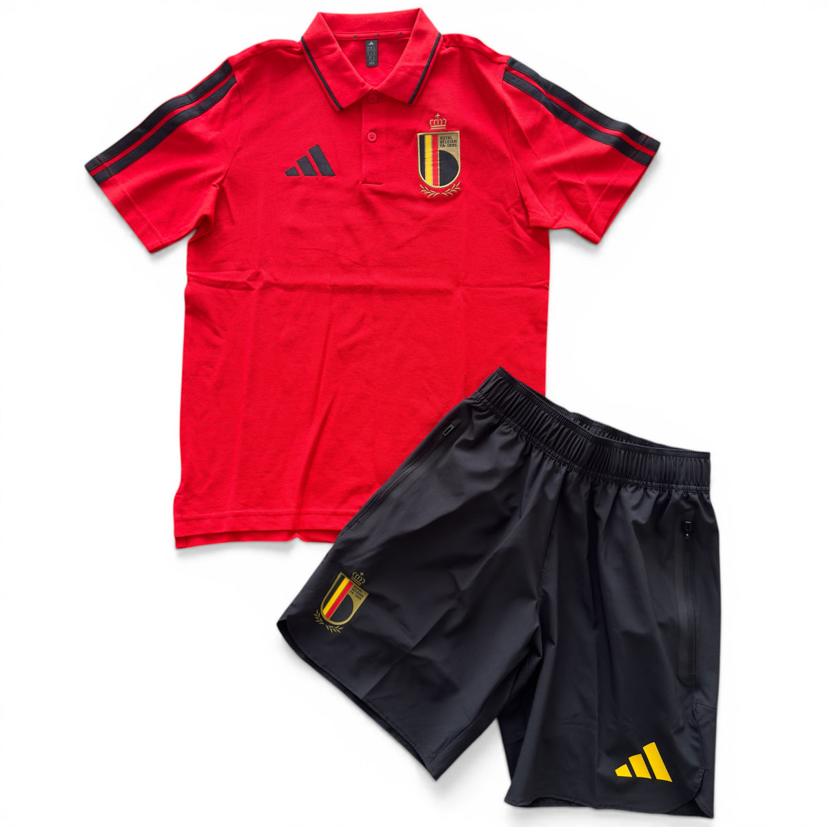 Outfit Adidas Belgio Polo Rosso
