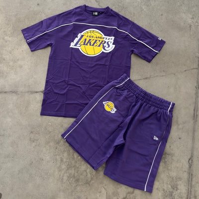 Outfit New Era Lakers Piping