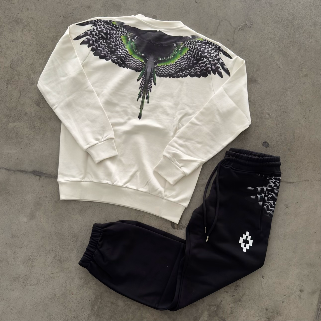 Tuta Marcelo Burlon 2027 Bianco/Nero 010