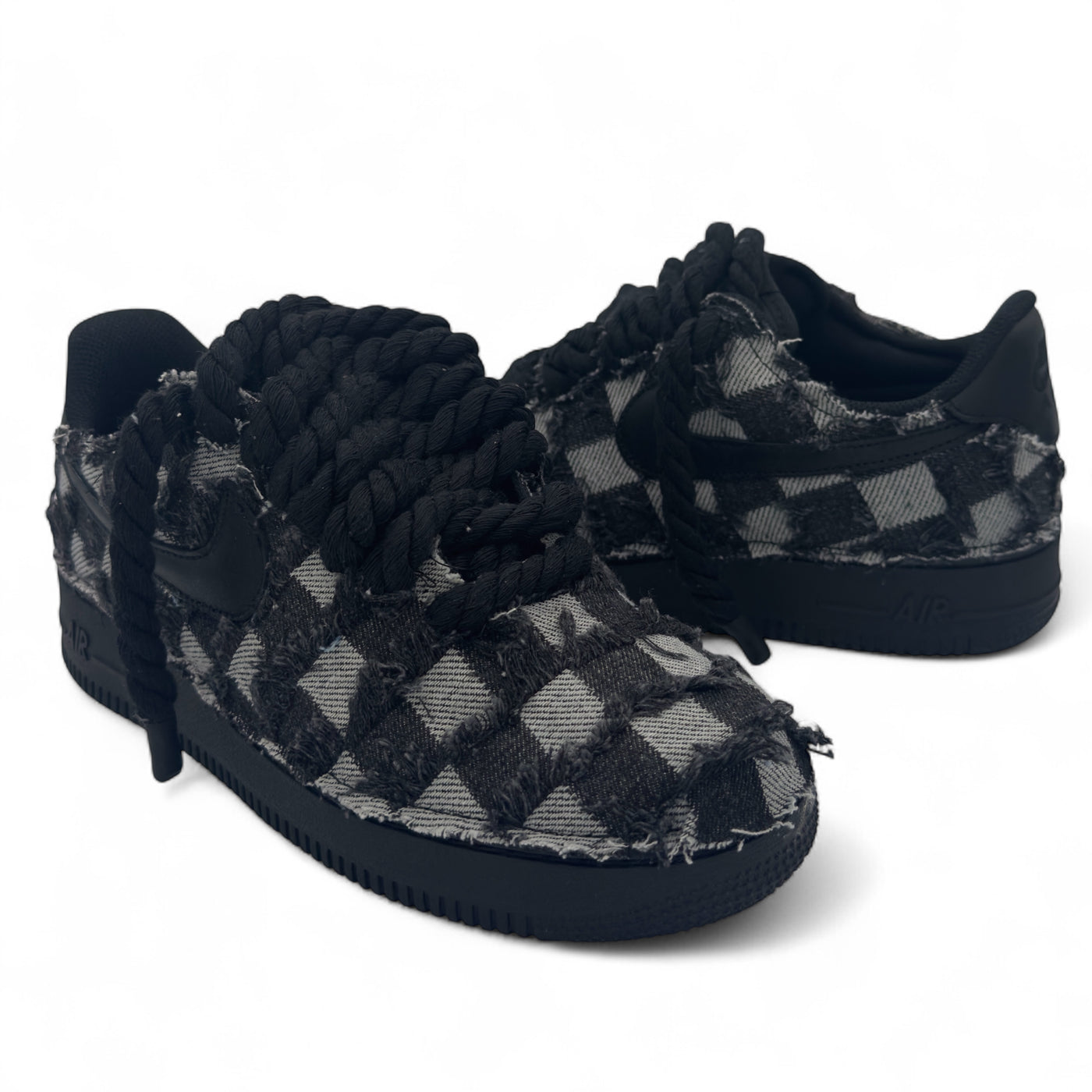 Air Force 1 '07 Low Nero Denim Jacquard