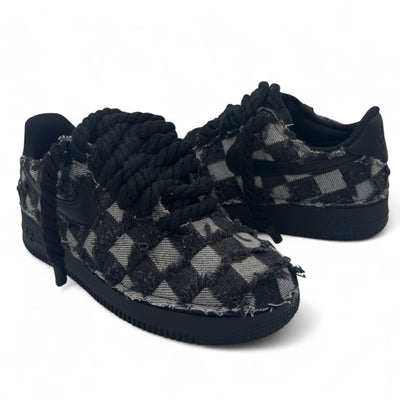 Air Force 1 '07 Low Nero Denim Jacquard
