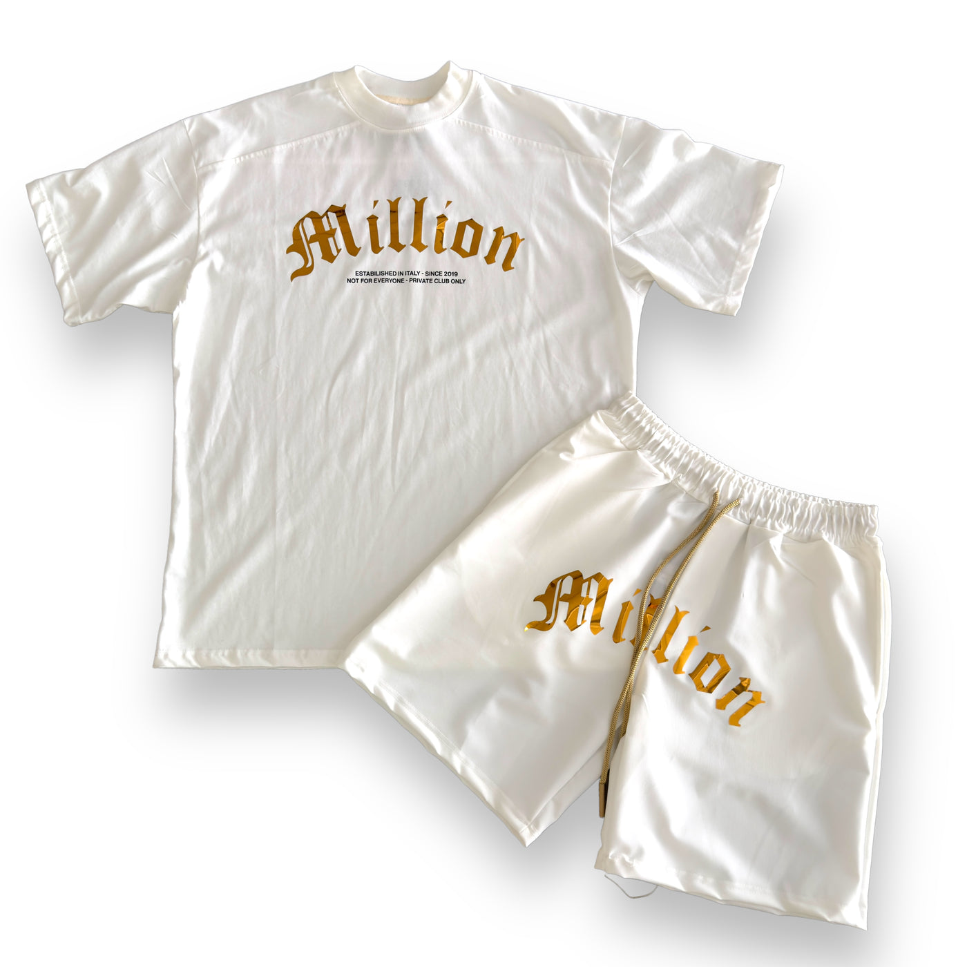 Outfit Million Private Bianco Oro