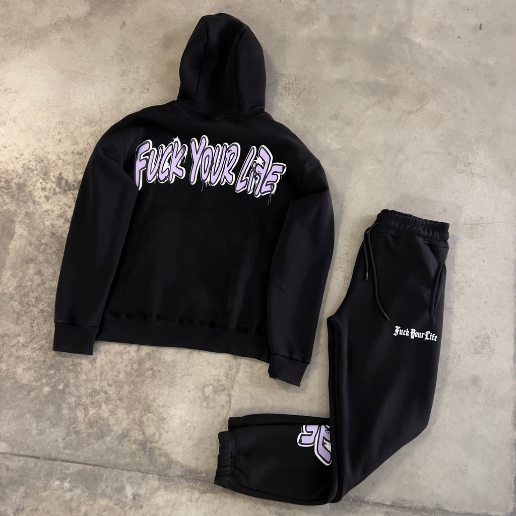 Tuta FuckYourLife Nero/Viola