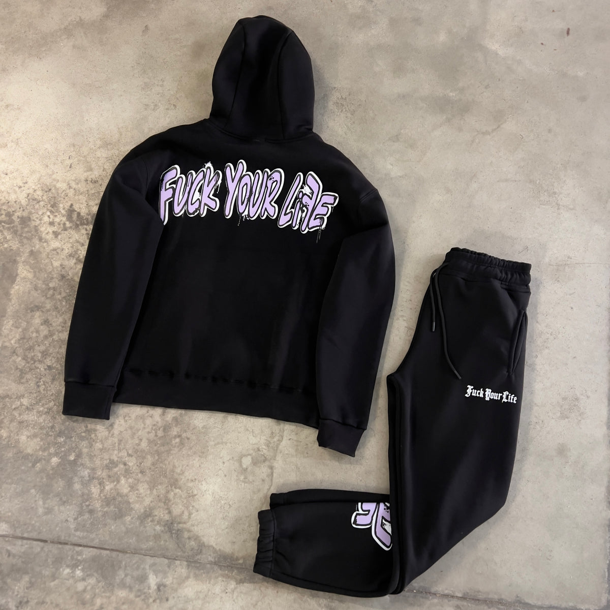 Tuta FuckYourLife Nero/Viola