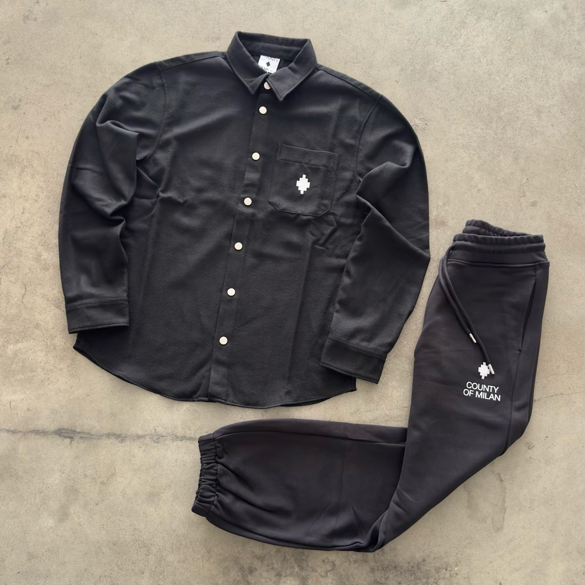 Tuta Marcelo Burlon con Camicia 2027 Nero 110
