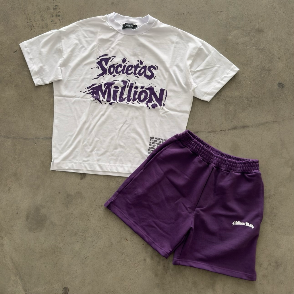 Outfit Million Societas Bianco/Viola