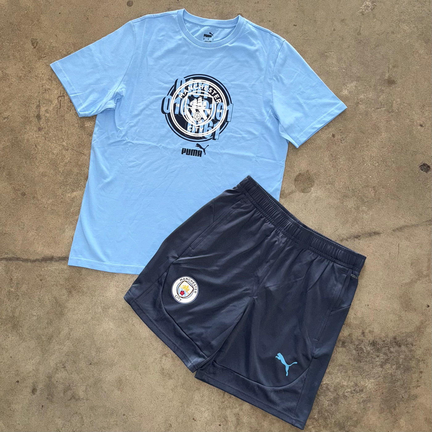 Outfit Puma Manchester City Azzurro