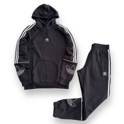 Tuta Adidas Trefoil Nero