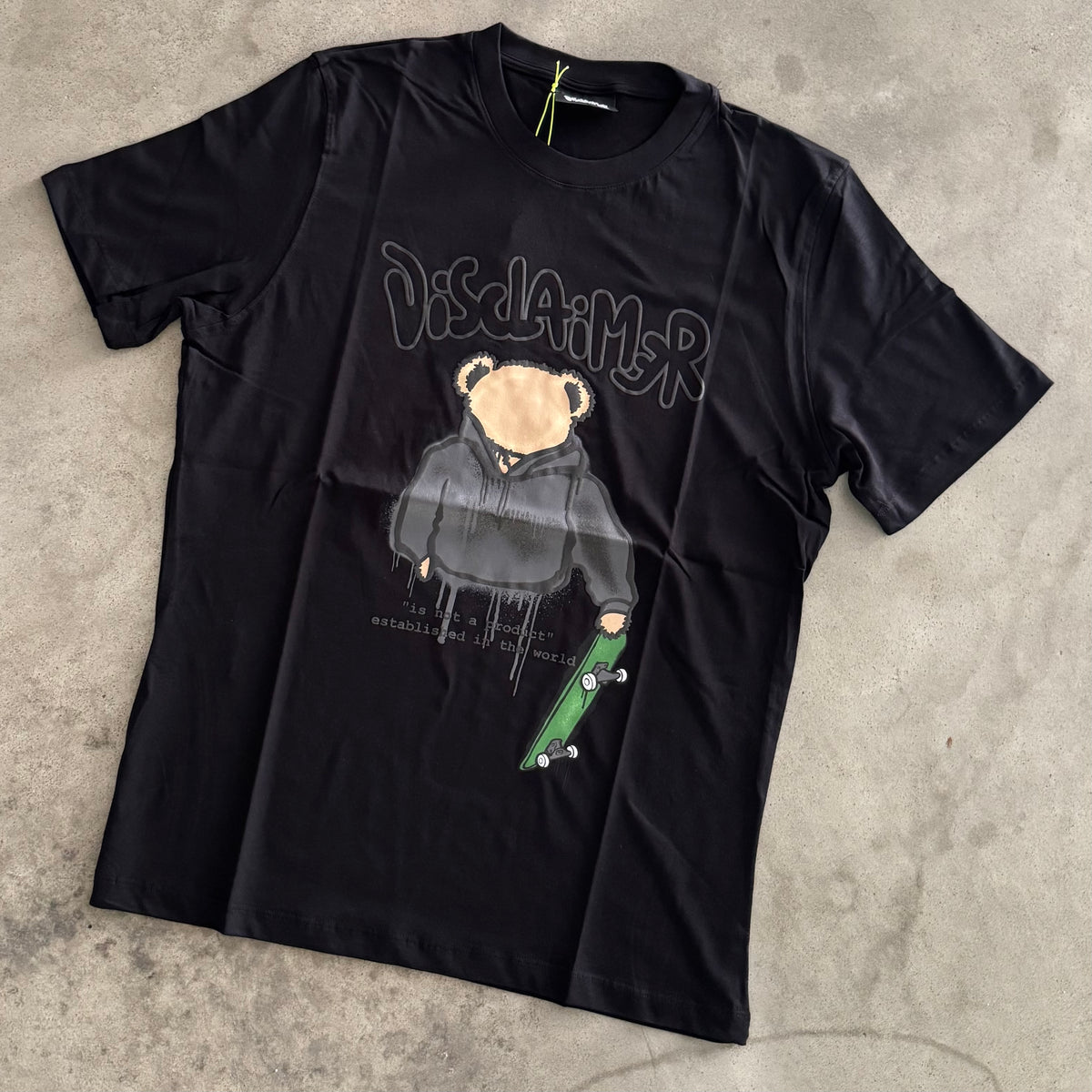 T-Shirt Disclaimer Nero