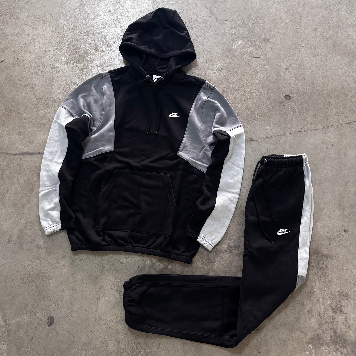 Tuta Nike Cotone Felpato Nero