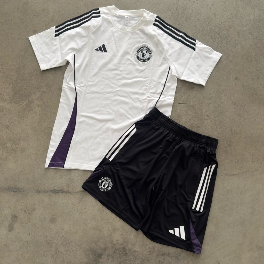 Outfit Adidas Manchester United Bianco/Nero