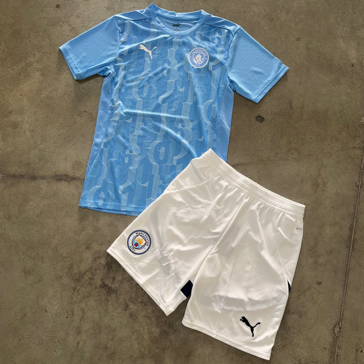 Outfit Puma Manchester City Blu/Bianco