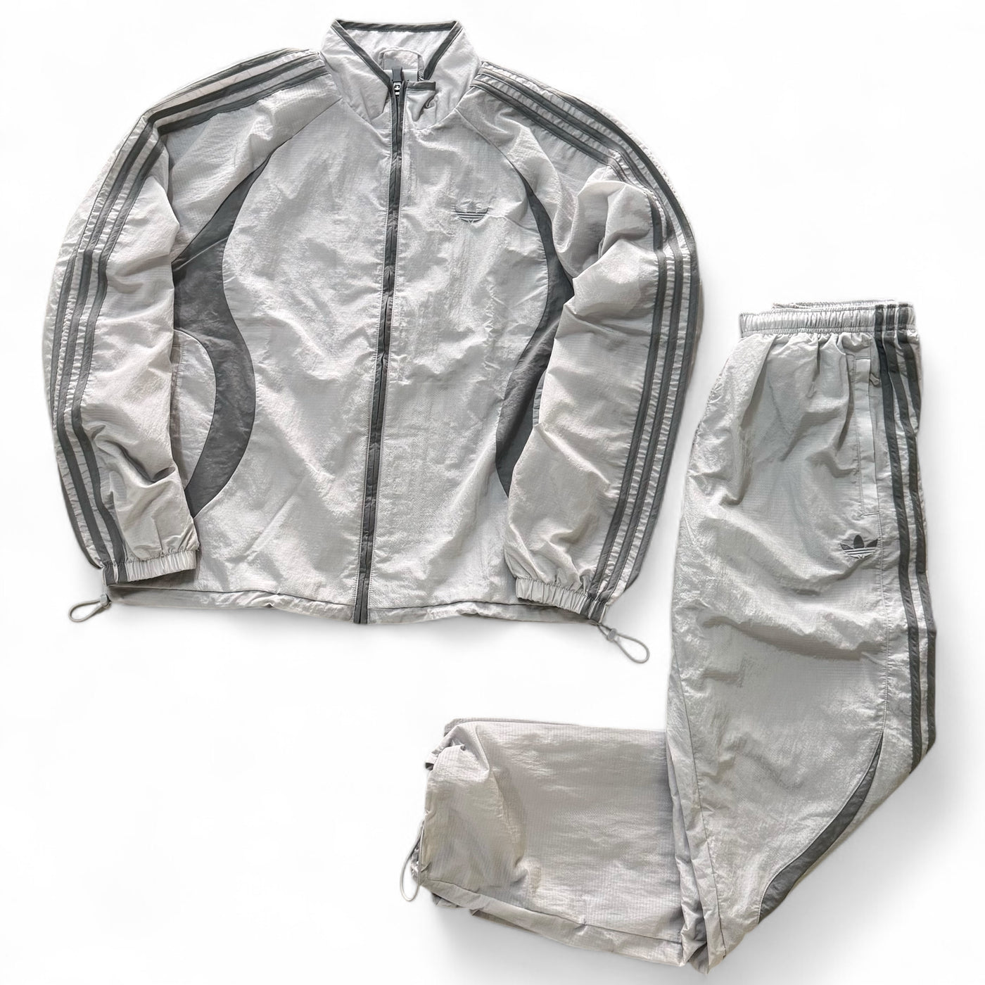 Tuta Adidas Originals Trefoil Grigio