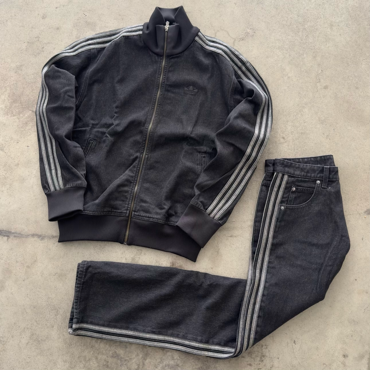Tuta Adidas Denim Nero