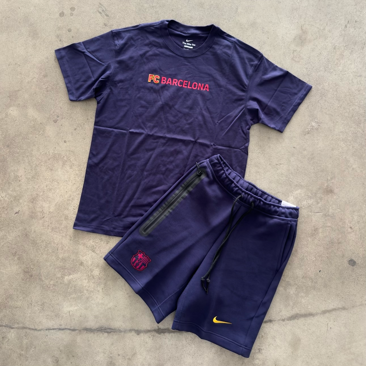 Outfit Nike Barcellona Blu Tech