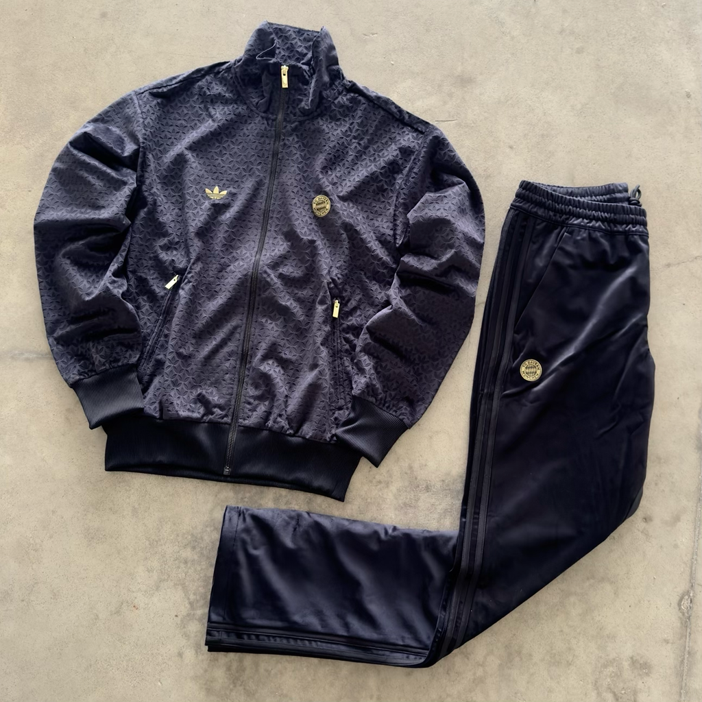 Tuta Adidas Bayern Monaco Velour Nero