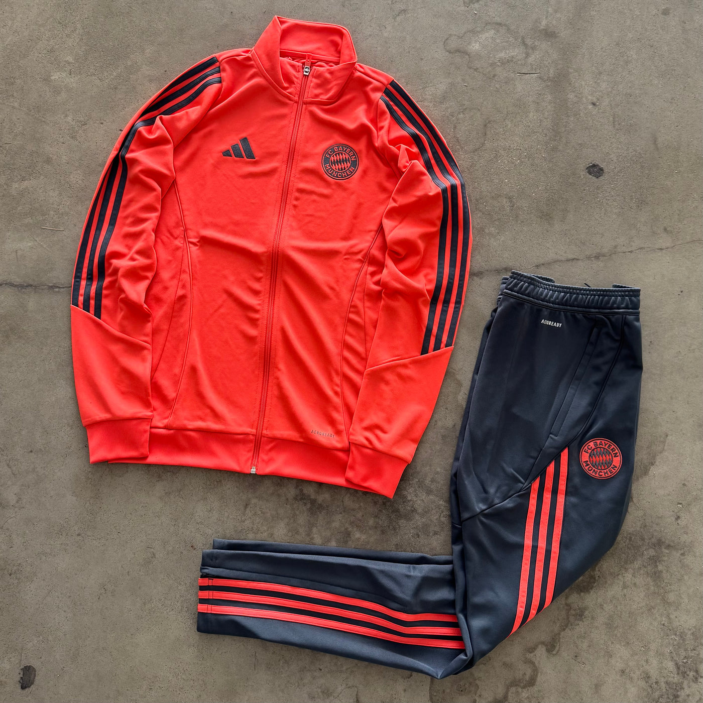 Tuta Adidas Bayern Monaco Arancione/Grigio