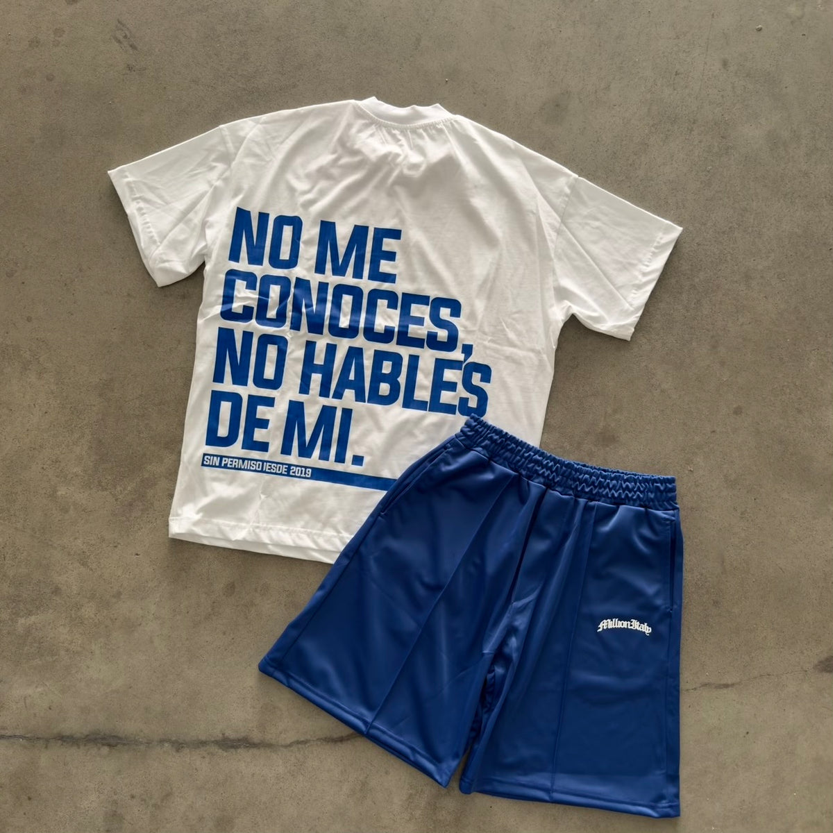 Outfit Million No Hables Bianco/Royal