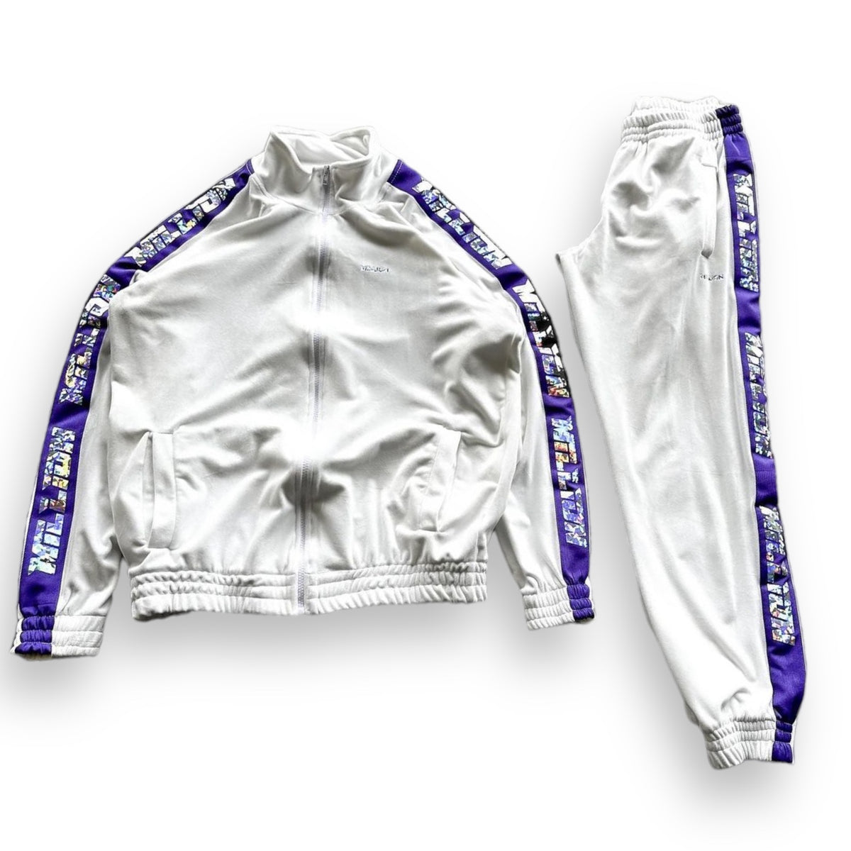 Tuta Million in Ciniglia Bianco/Viola