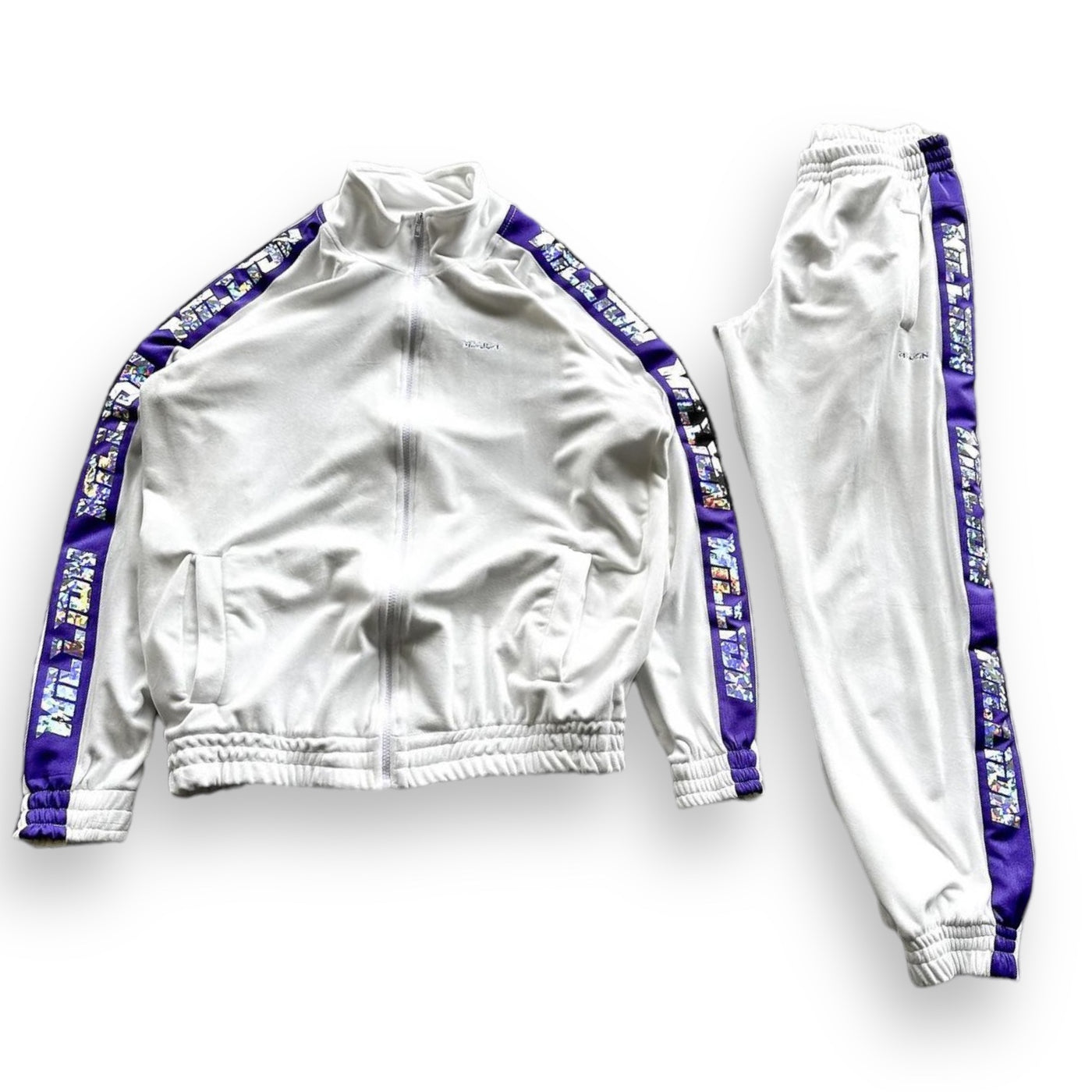Tuta Million in Ciniglia Bianco/Viola – MBMSPORT1