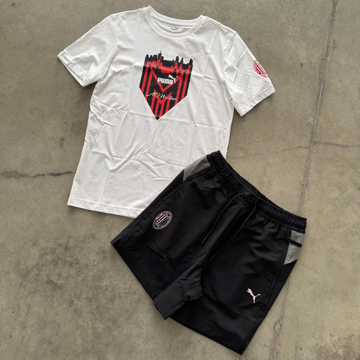 Outfit Puma Milan Bianco/Nero