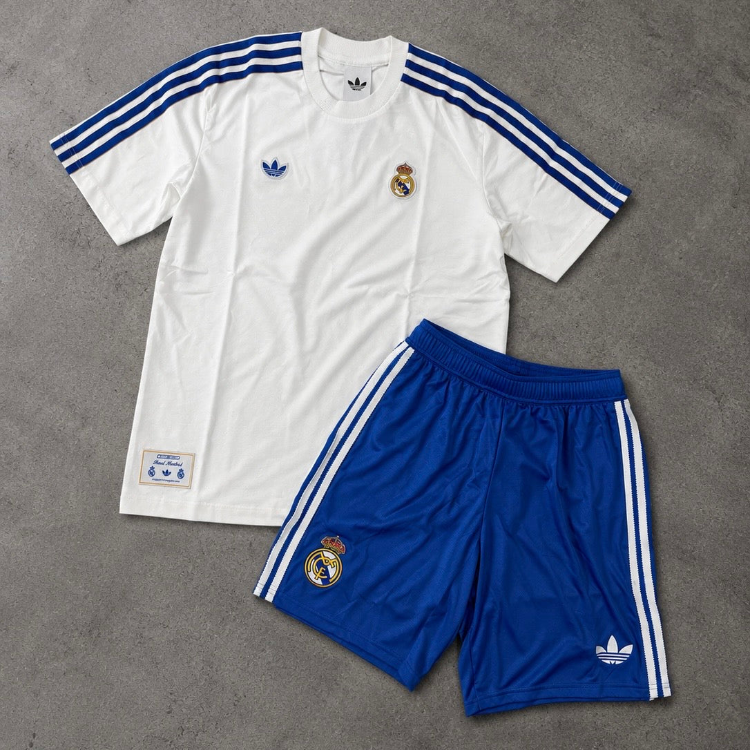 Outfit Adidas Real Madrid Bianco/Blu