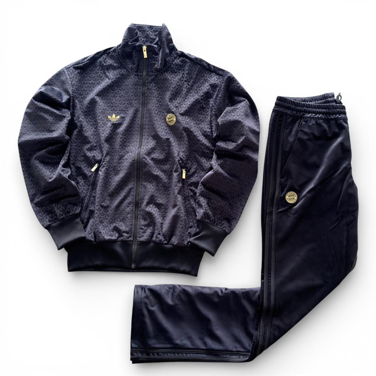 Tuta Adidas Bayern Monaco Velour Nero