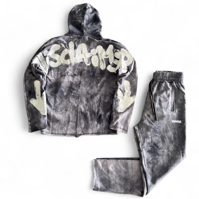 Tuta Disclaimer con Cappuccio Tie-Dye Piombo 2026