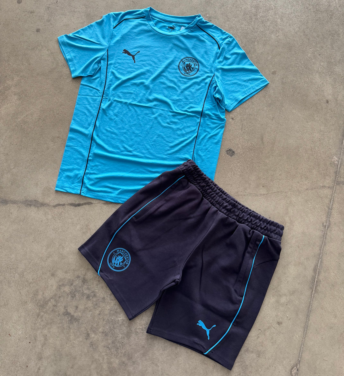 Outfit Puma Manchester City Blu