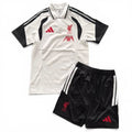 Outfit Adidas Liverpool Bianco Polo Mezza Zip