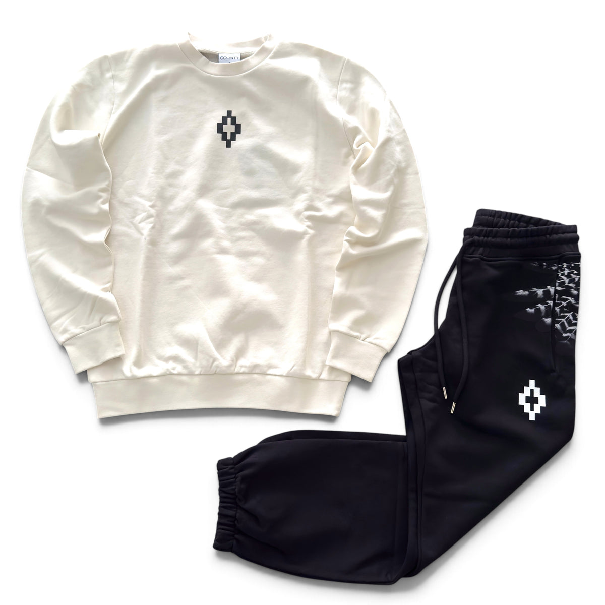 Tuta Marcelo Burlon 2027 Bianco/Nero 010