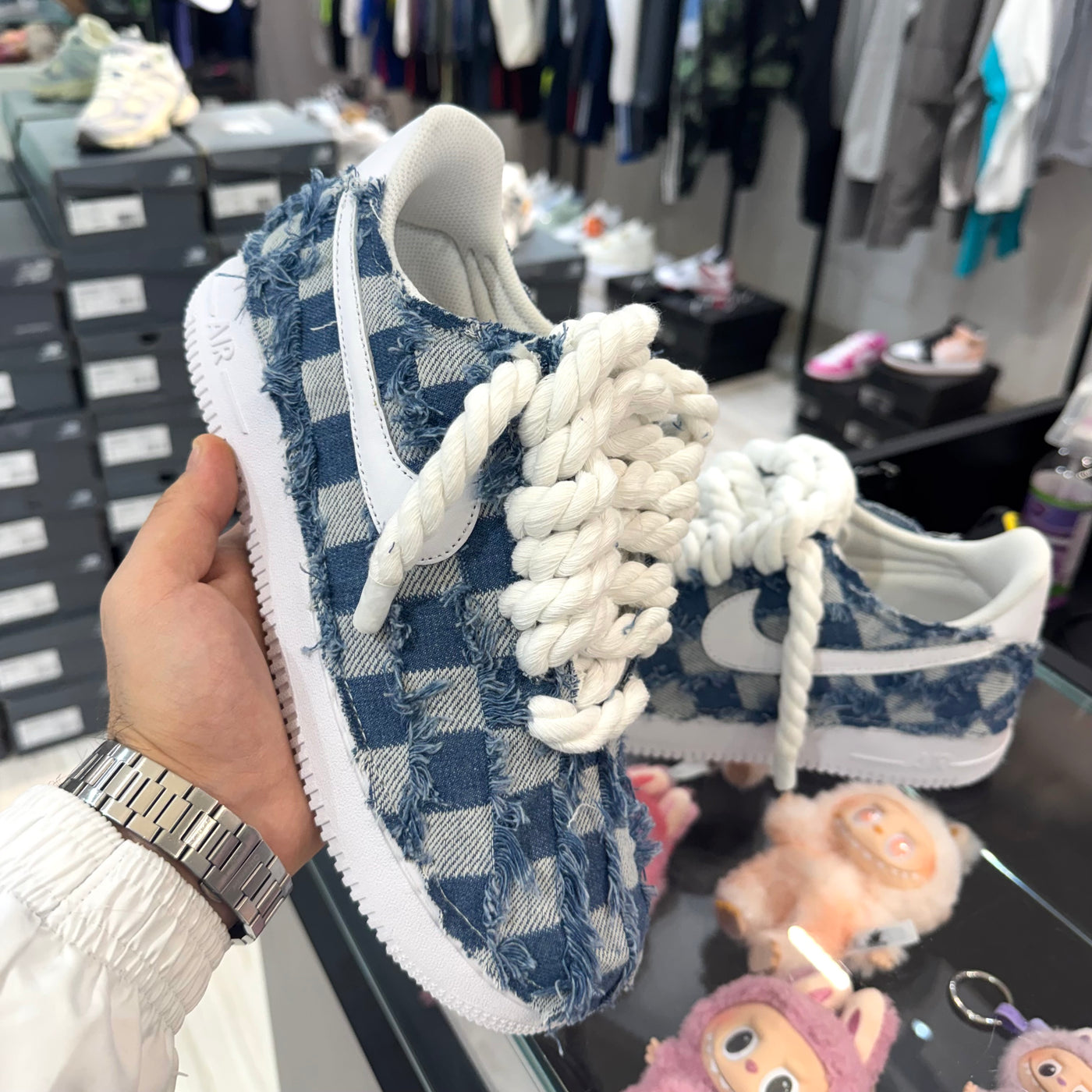 Air Force 1 '07 Low Sky Blue Denim Jacquard