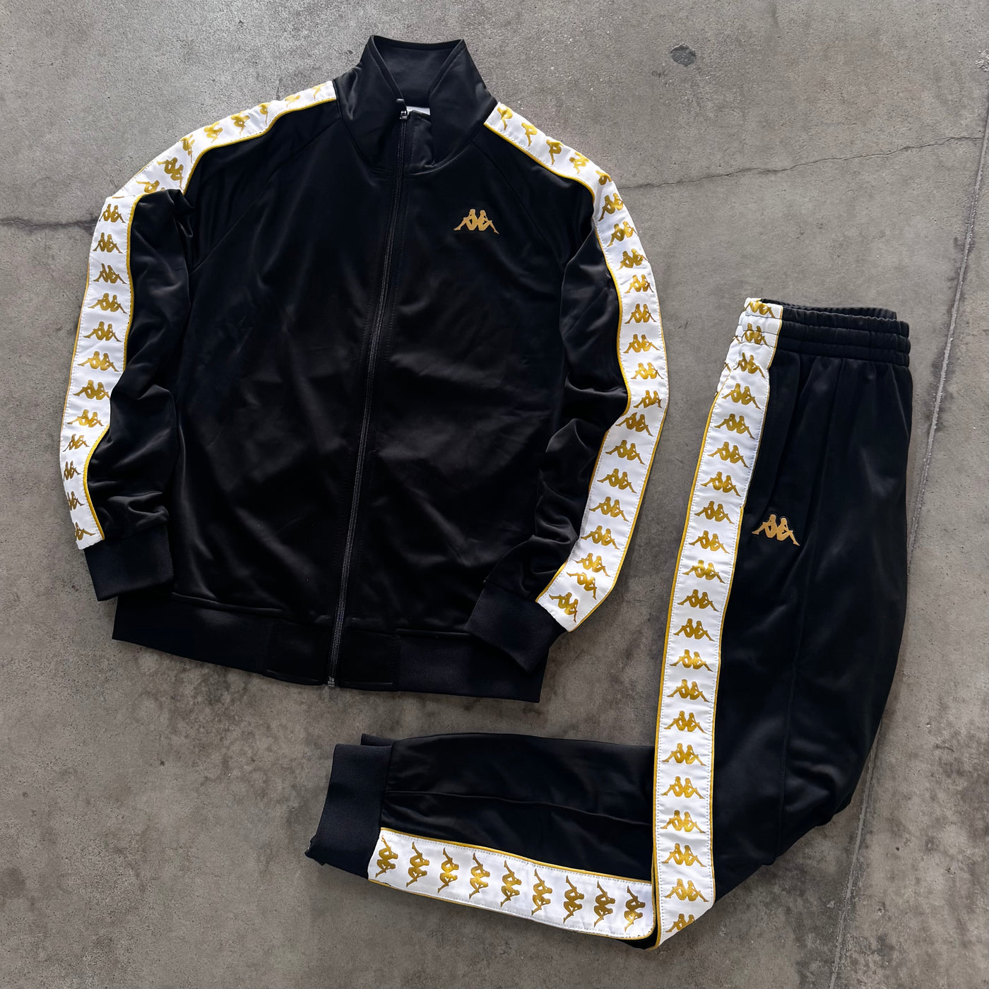 Tuta Kappa Anniston Nero/Giallo Gold