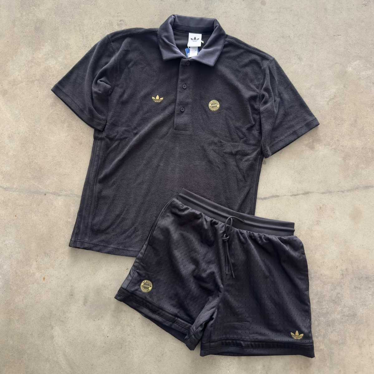 Outfit Adidas Bayern Polo Nero