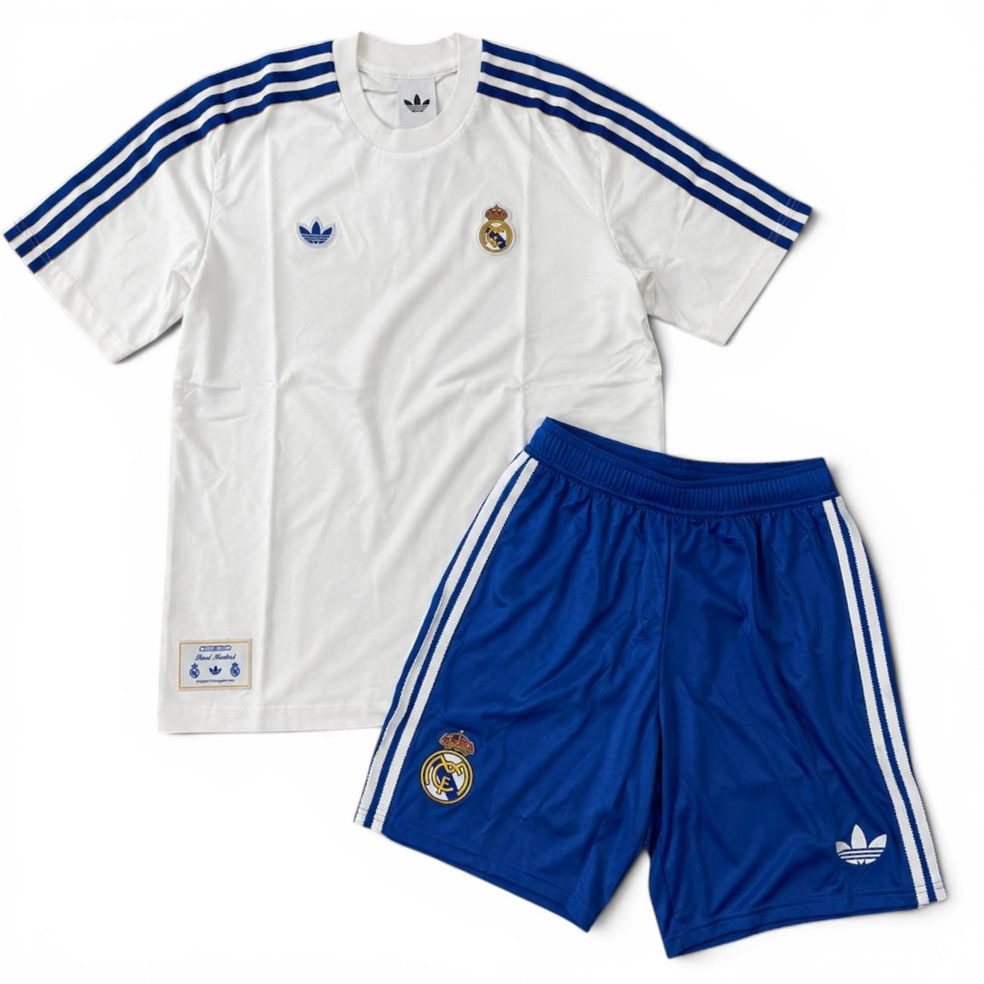 Outfit Adidas Real Madrid Bianco/Blu