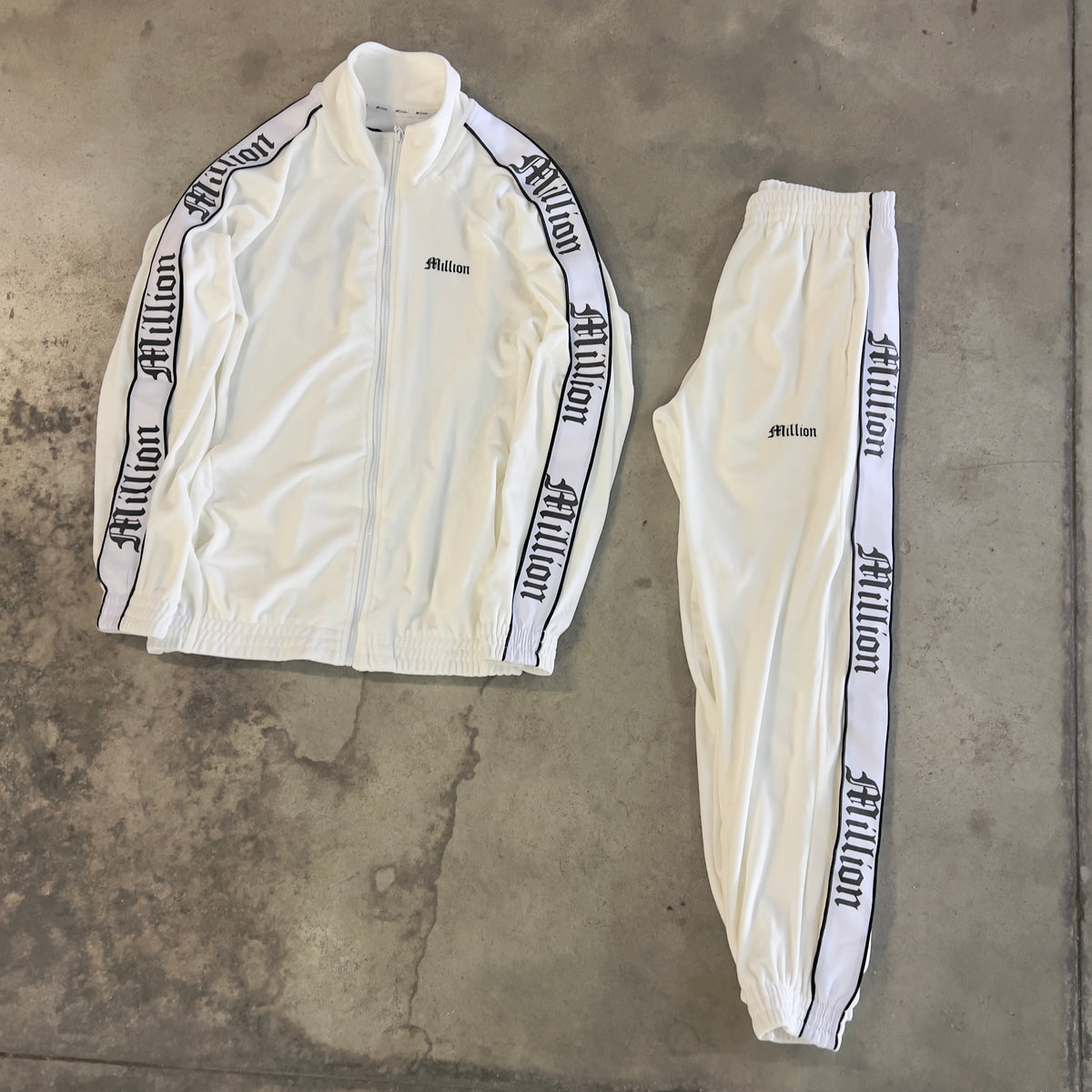 Tuta Million in Ciniglia Bianco Reflective