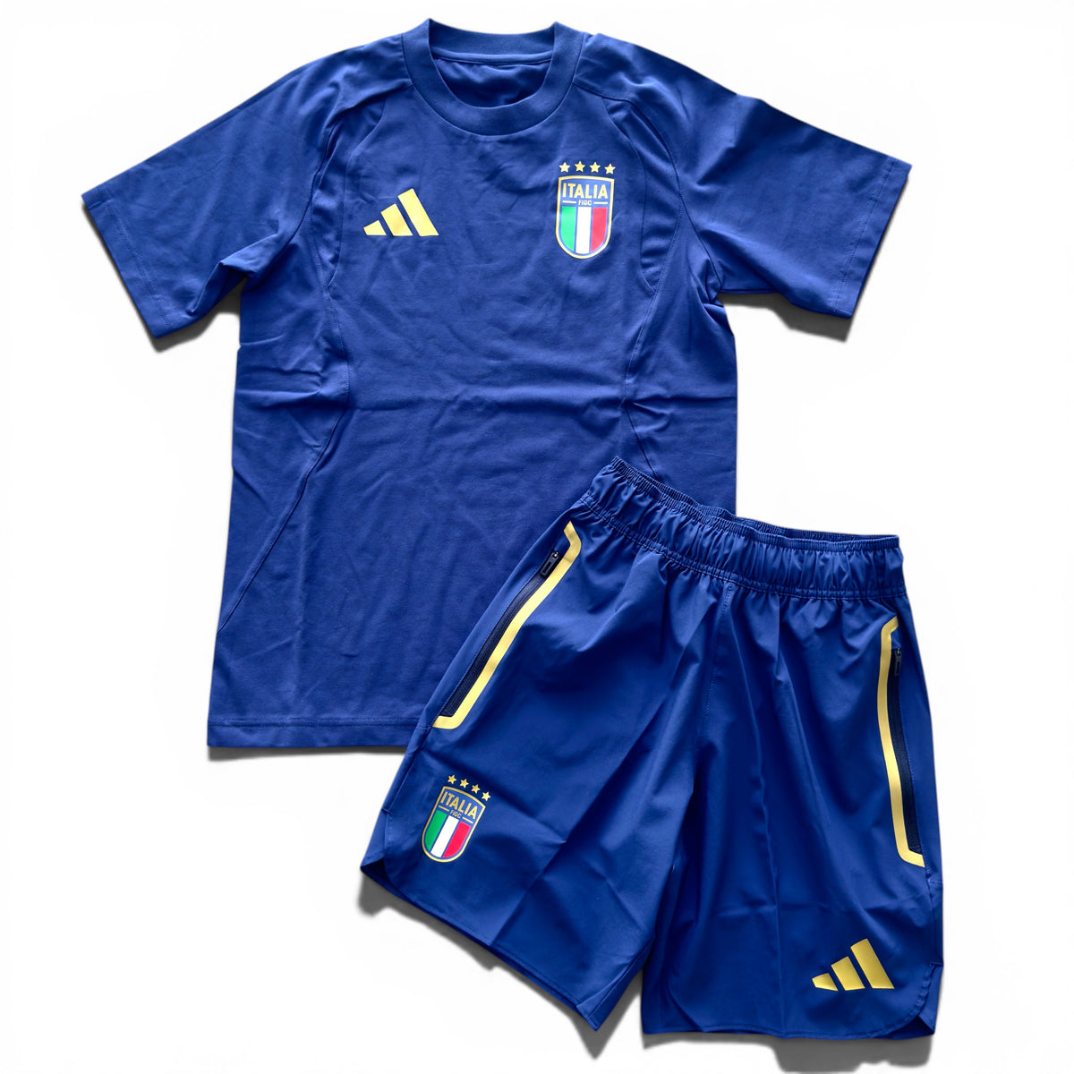 Outfit Adidas Italia Azzurro/Oro