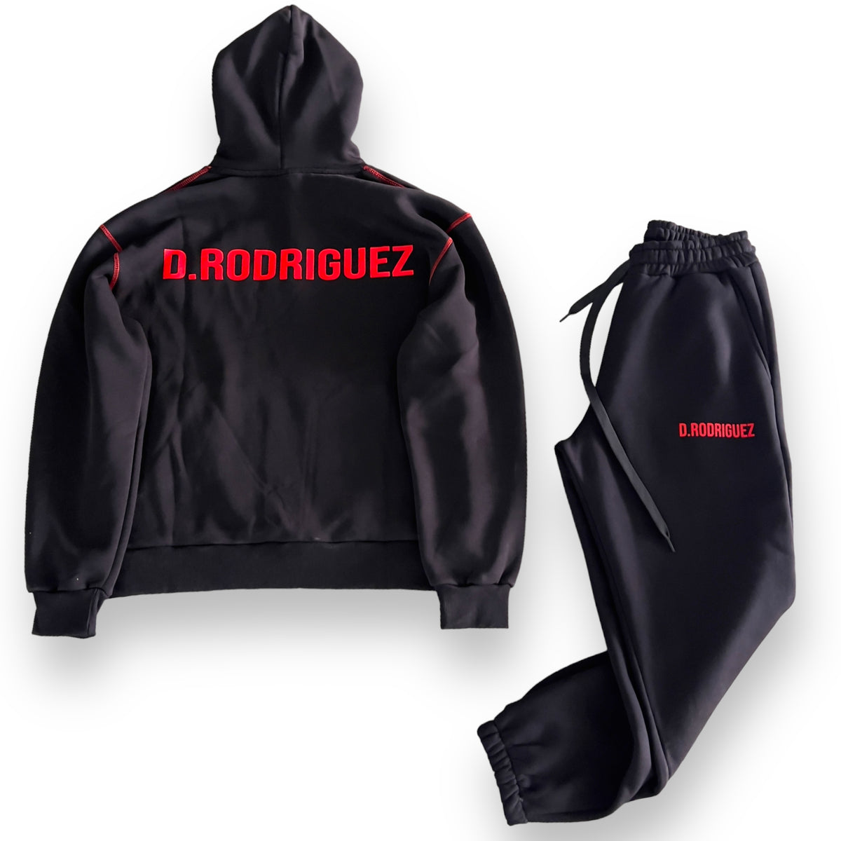 Tuta Diego Rodriguez Felpata Nero/Rosso